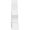 Ekena Millwork Richland Architectural Grade PVC Gable Bracket, 48"W x 28"H x 6"D x 6"F, 14/12 Pitch GBP048X28X0606RIC00 - alternate 4